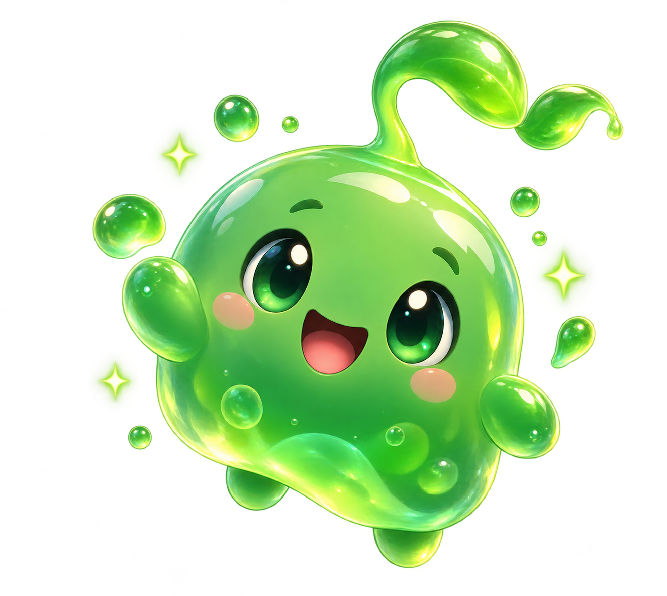 Original green slime mascot